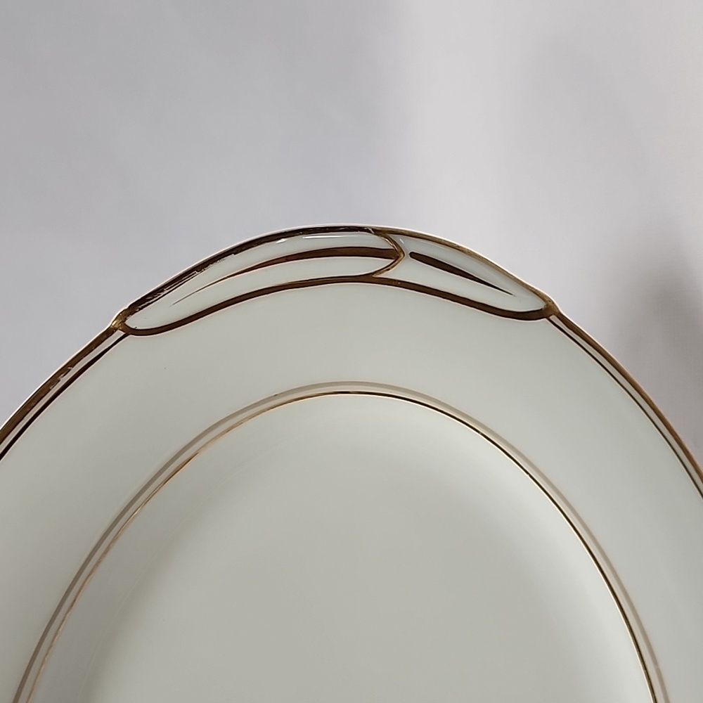 Noritake Neville Gold Trim China Platter - Picture 5 of 12